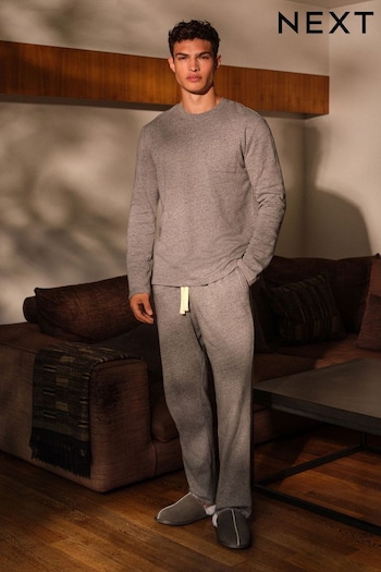 Grey Thermal Pyjama Set (D53527) | £39