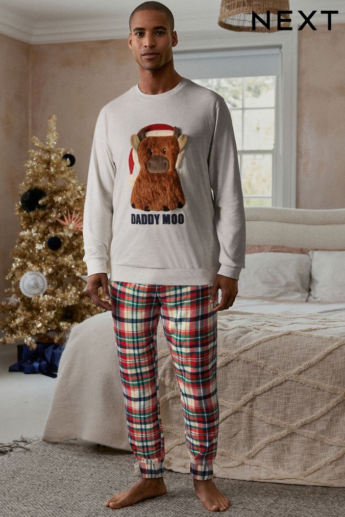 Plus size hot sale mens christmas pyjamas