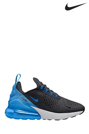 Nike top Navy/Grey Youth Air Max 270 Trainers (D53560) | £90