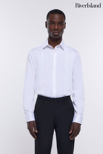 River Island White Dress Noir Shirt (D53612) | £40