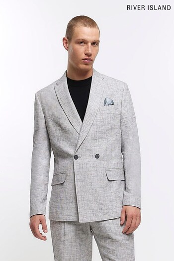 River Island Grey Texture Suit: Jacket (D53613) | £110