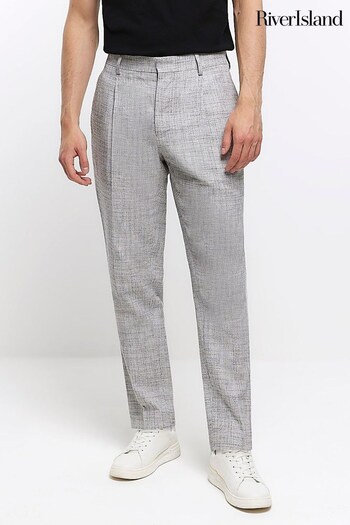 River Island Grey Texture Suit: Trousers (D53614) | £60