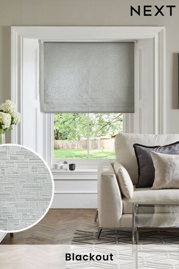Silver Ready Made Metallic Lined Roller Blind (D53720) | £28 - £44