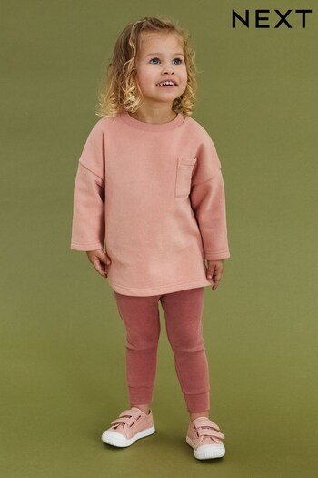 Pink Core Sweat and Legging Set (3mths-7yrs) (D53792) | £12 - £16