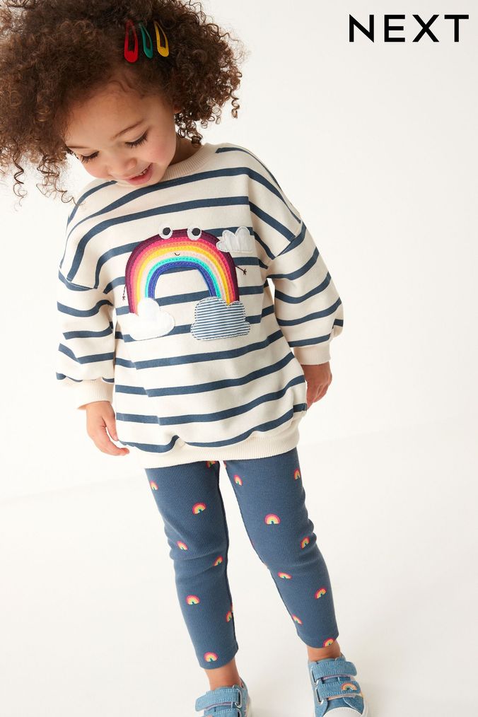 Rainbow Character Sweat and Leggings Set (3mths-7yrs) (D53803) | £16 - £20
