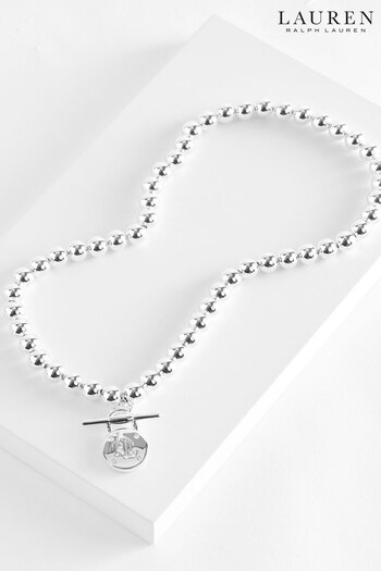 Silver Lauren Ralph Lauren Beaded Necklace (D53928) | £65