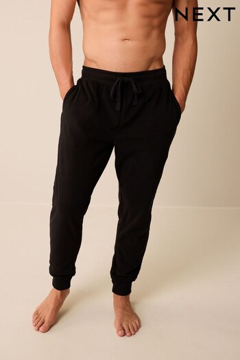 Black Thermal Fleece Cuffed Pyjama Bottoms (D54070) | £18