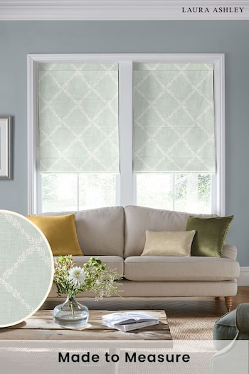 Laura Ashley Blue Pennorth Made to Measure Roman Blinds (D54079) | £99