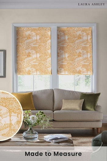 Laura Ashley Yellow Trecastle Made to Measure Roman Blinds (D54081) | £84