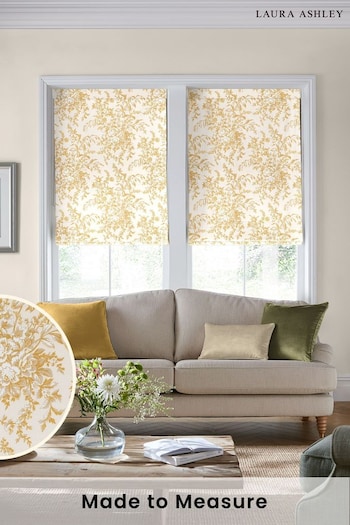 Laura Ashley Yellow Picardie Made to Measure Roman Blinds (D54086) | £84