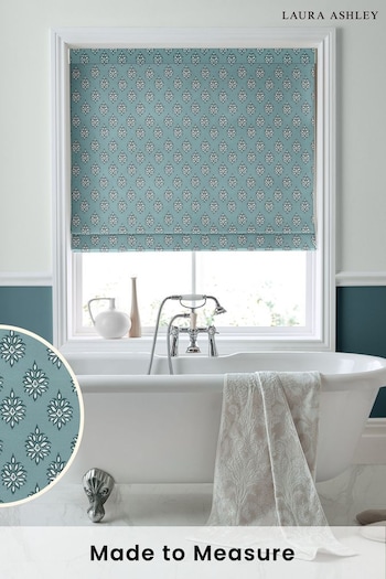 Laura Ashley Blue Gower Made to Measure Roman Blinds (D54091) | £79