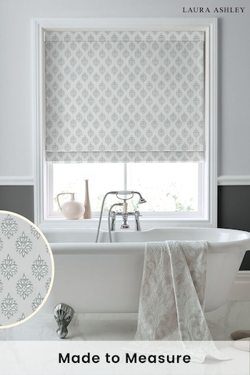 Laura Ashley White Gower Made to Measure Roman Blinds (D54092) | £79