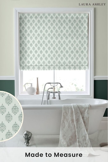 Laura Ashley Green Gower Made to Measure Roman Blinds (D54094) | £79