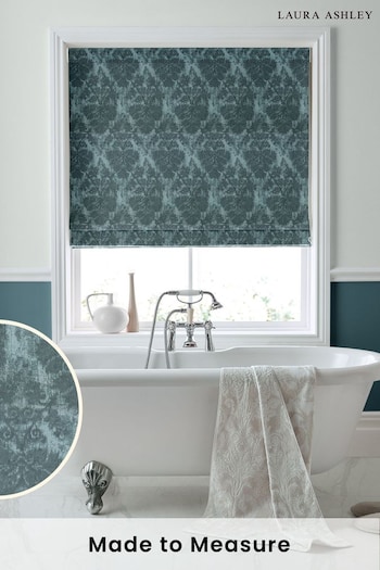 Laura Ashley Blue Forden Made to Measure Roman Blinds (D54097) | £89