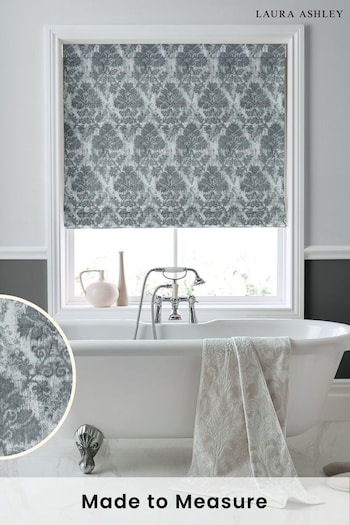 Laura Ashley Grey Forden Made to Measure Roman Blinds (D54098) | £89