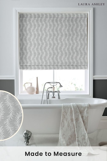 Laura Ashley Grey Dee Made to Measure Roman Blinds (D54100) | £99