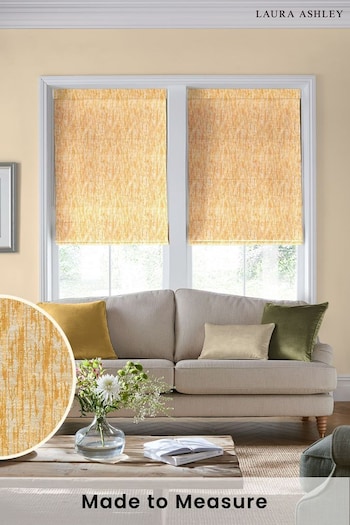Laura Ashley Yellow Ambrose Made to Measure Roman Blinds (D54116) | £89