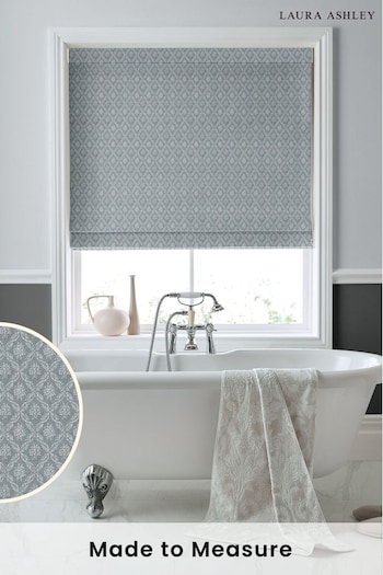 Laura Ashley Grey Abingdon Made to Measure Roman Blinds (D54122) | £89