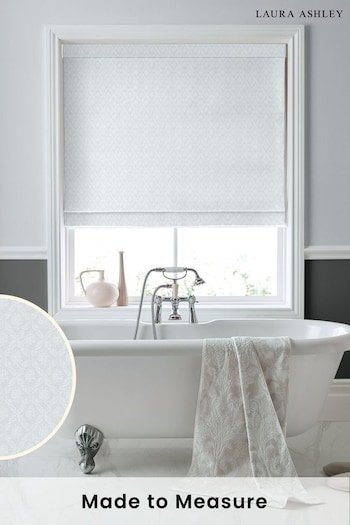 Laura Ashley White Abingdon Made to Measure Roman Blinds (D54124) | £89