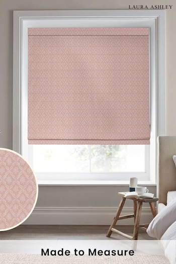 Laura Ashley Pink Abingdon Made to Measure Roman Blinds (D54126) | £89