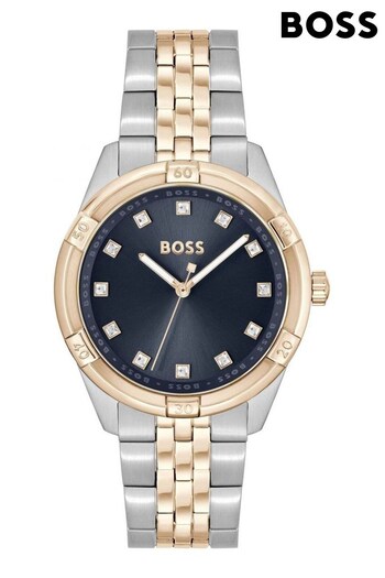 BOSS Pink Tone Ladies Rhea Sport Lux Watch (D54171) | £249