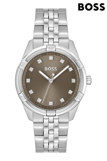 BOSS Silver Tone Ladies Rhea Sport Lux Watch (D54172) | £229