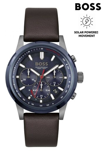 BOSS Brown Gents Solgrade Sport Lux Watch (D54174) | £329