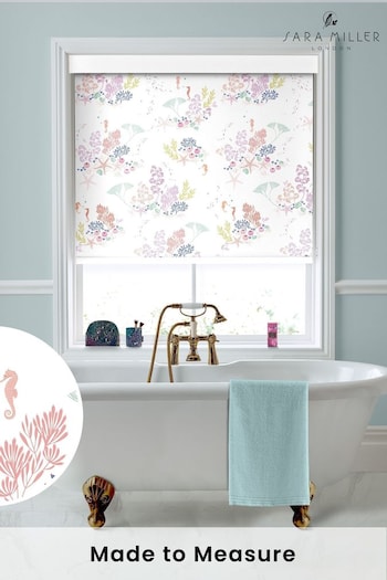 Sara Miller White Underwater Made to Measure Roller Blinds (D54356) | £58