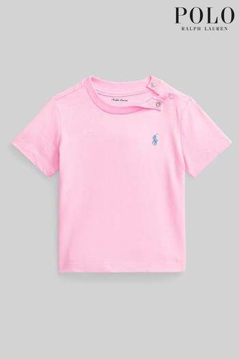 Polo Slim Ralph Lauren Baby Cotton Logo T-Shirt (D54489) | £18.50