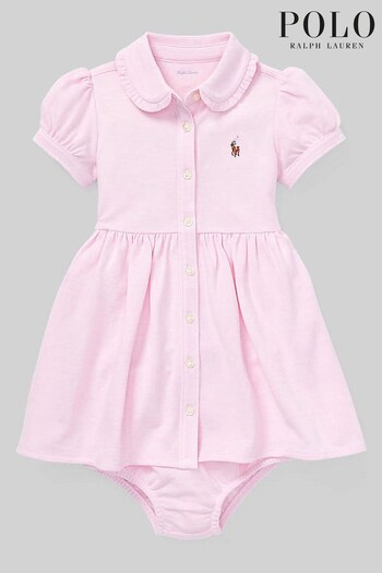 Polo Hendrick Ralph Lauren Baby Short Sleeve Logo Shirt Dress (D54506) | £79