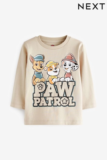 Natural PAW Patrol Long Sleeve T-Shirt (3mths-8yrs) (D54730) | £9 - £11