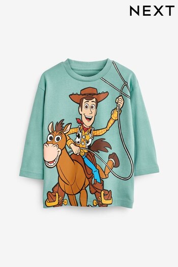 Teal Blue Disney Toy Story Woody Long Sleeve License T-Shirt (3mths-8yrs) (D54735) | £10 - £12