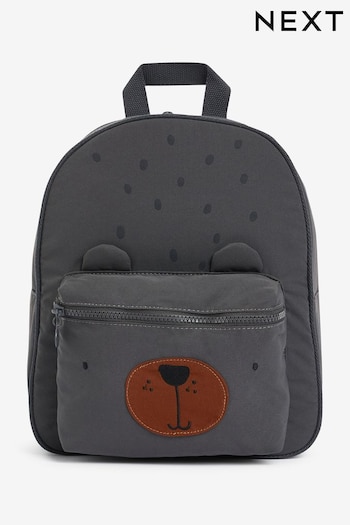 Charcoal Grey Bear Backpack (D54896) | £18