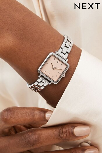 Silver Square Dial Watch (D54934) | £34