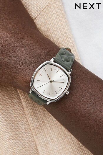 Green Embossed PU Strap Watch (D54936) | £30