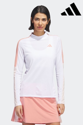 adidas Golf Made With Nature Mock Neck Long-Sleeve Top (D54963) | £55