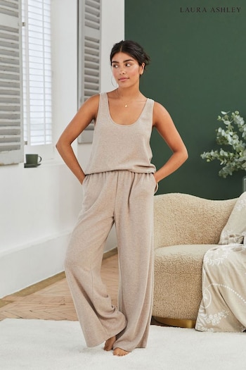 Laura Ashley Oatmeal Knit Lounge Trousers (D55101) | £28
