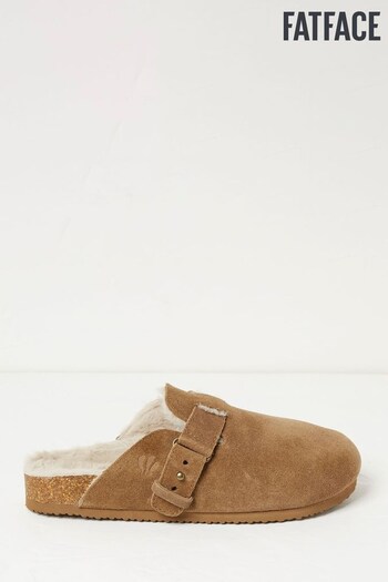 FatFace Brown Elsie House Shoes NEW (D55124) | £37.50