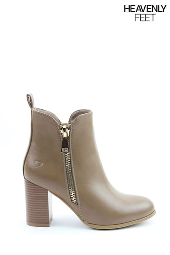 Heavenly Feet Ladies Natural Vegan Friendly Ankle Boots (D55141) | £55