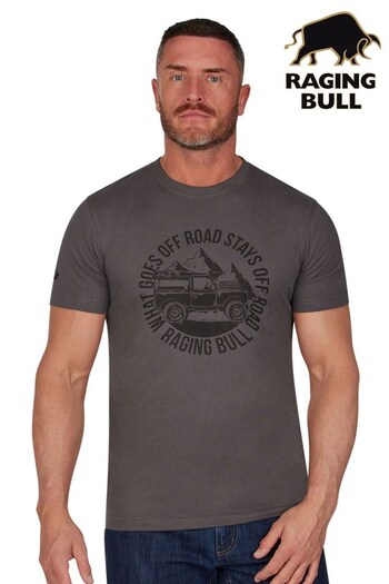 Raging Bull Grey Offroad T-Shirt (D55182) | £32 - £34