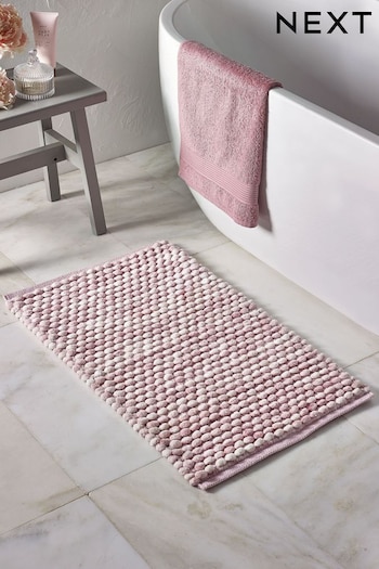 Pink Marl Giant Bobble Bath Mat (D55326) | £16