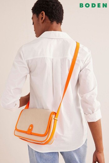 Boden Natural Structured Canvas Cross-Body Bag (D55484) | £55