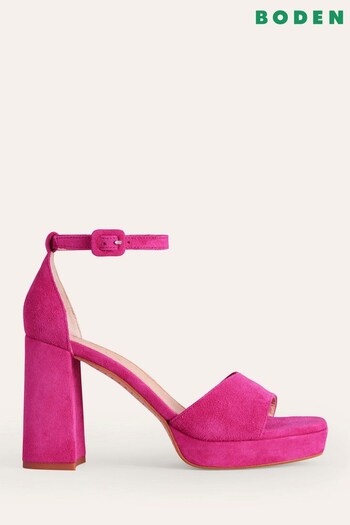 Boden Pink Heeled Platform Sandals (D55498) | £120