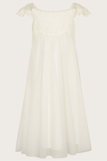 Monsoon Natural Estella Dress (D55515) | £50 - £56