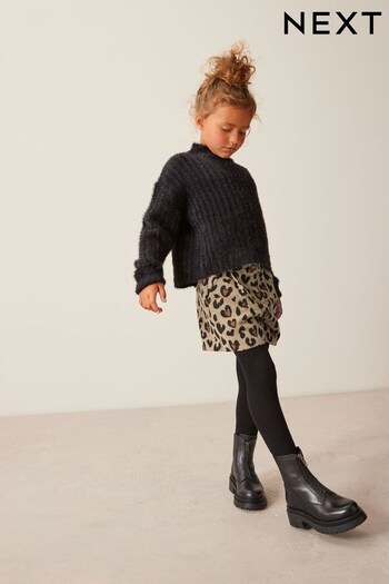 Animal Print pepe shorts & Tights Set (3-16yrs) (D55519) | £26 - £31