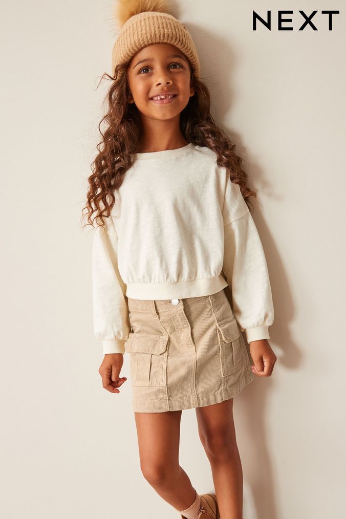 Beige denim hotsell skirt uk