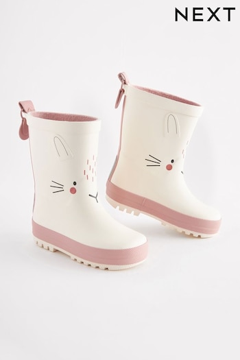 White Bunny Rubber Wellies (D55594) | £15 - £17