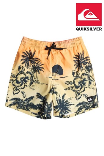 Quicksilver Orange Paradise Volley Swim Board with Shorts (D55805) | £35