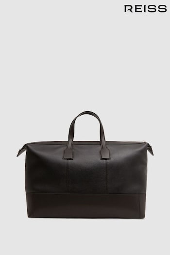 Reiss Chocolate Carter Leather Holdall (D55833) | £248