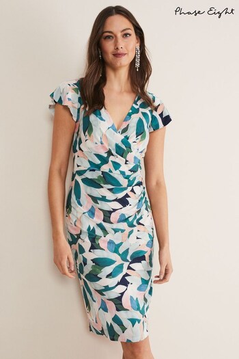 Phase Eight Natural Averie Floral Jersey Dress (D55893) | £99